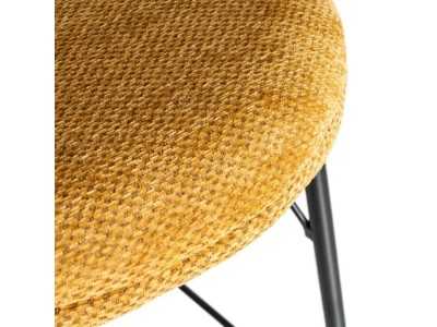 Taburete de diseño moderno tapizada con estructura de metal - GIULA MOSTAZA
