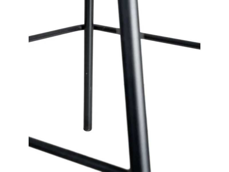 Modern upholstered stool with metal frame - GIULA MOSTAZA