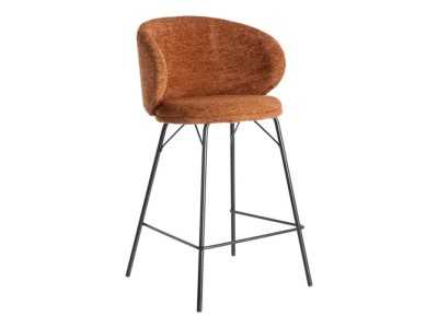 Taburete de diseño moderno tapizada con estructura de metal - GIULA TERRACOTA