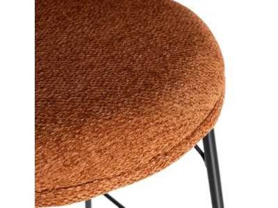 Taburete de diseño moderno tapizada con estructura de metal - GIULA TERRACOTA