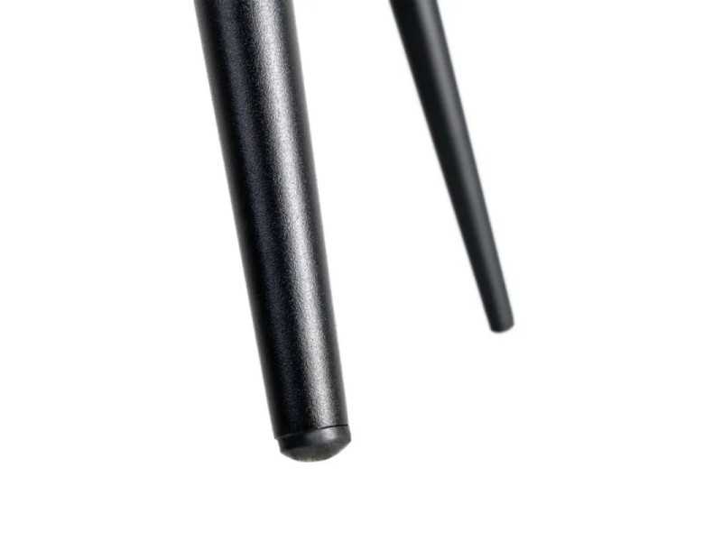 Silla de diseño tapizada en tela con patas de metal - MANILA BEIGE