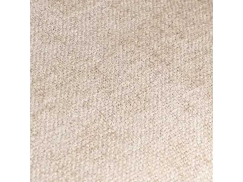 Silla de diseño tapizada en tela con patas de metal - MANILA BEIGE