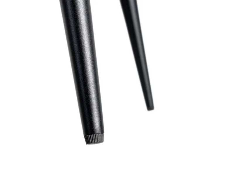 Taburete de diseño tapizada en tela con patas de metal - MANILA BEIGE