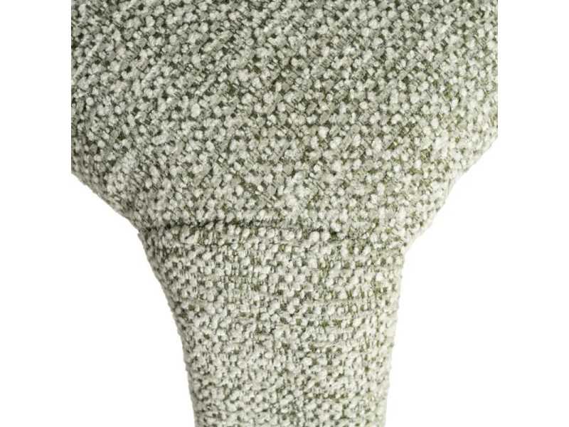 Designer chair upholstered in green mottled fabric - ANCA VERDE
