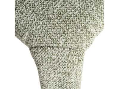 Designer chair upholstered in green mottled fabric - ANCA VERDE