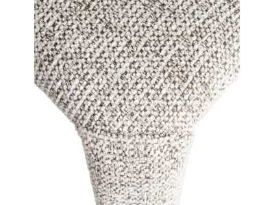 Silla de diseño tapizada en tela jaspeada color gris - ANCA GRIS