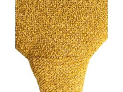 Designer chair upholstered in mustard mottled fabric - ANCA MOSTAZA