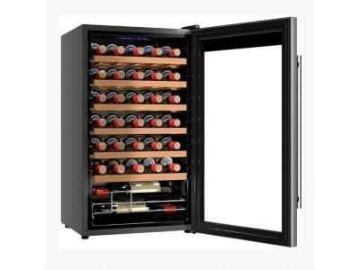 Cave à vin en chêne avec base en acier - BARBERÁ Cave à vin en chêne avec base en acier - BARBERÁ