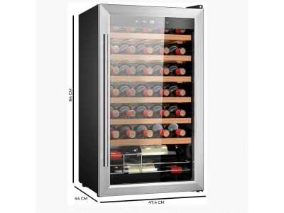 Cave à vin en chêne avec base en acier - BARBERÁ Cave à vin en chêne avec base en acier - BARBERÁ