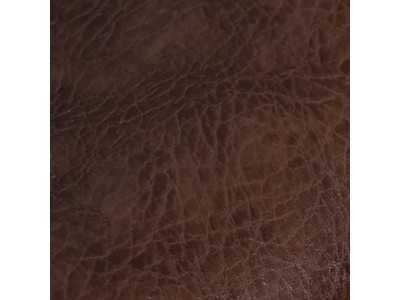 Swivel office chair upholstered in faux leather - AYMÉ MARRÓN