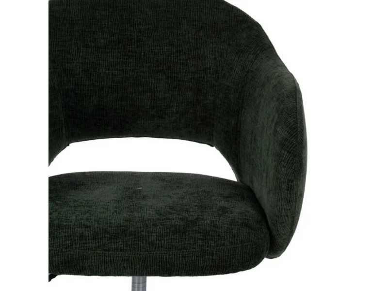 Green fabric upholstered office swivel chair - TERZO
