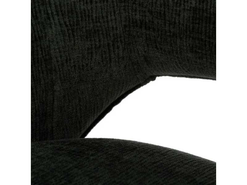 Silla giratoria de oficina tapizada en tela color verde - TERZO