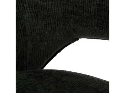 Chaise de bureau pivotante en tissu vert - TERZO