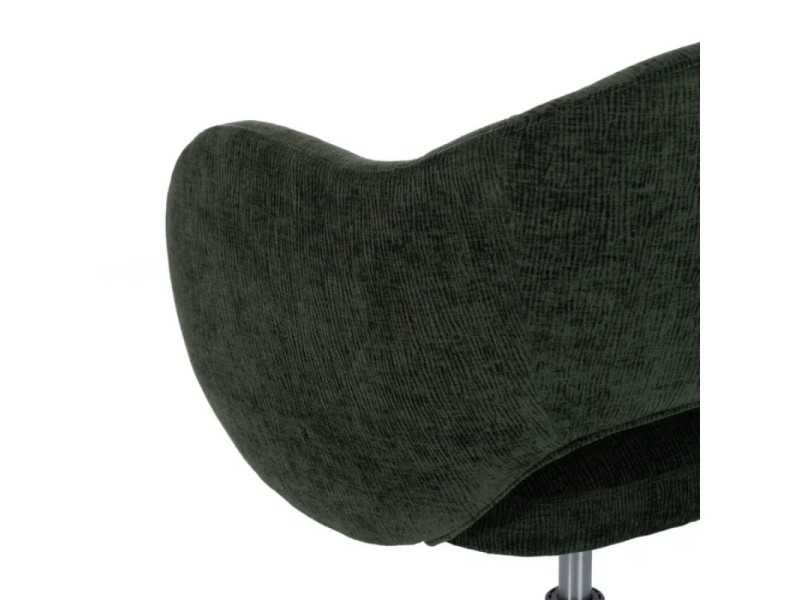 Green fabric upholstered office swivel chair - TERZO