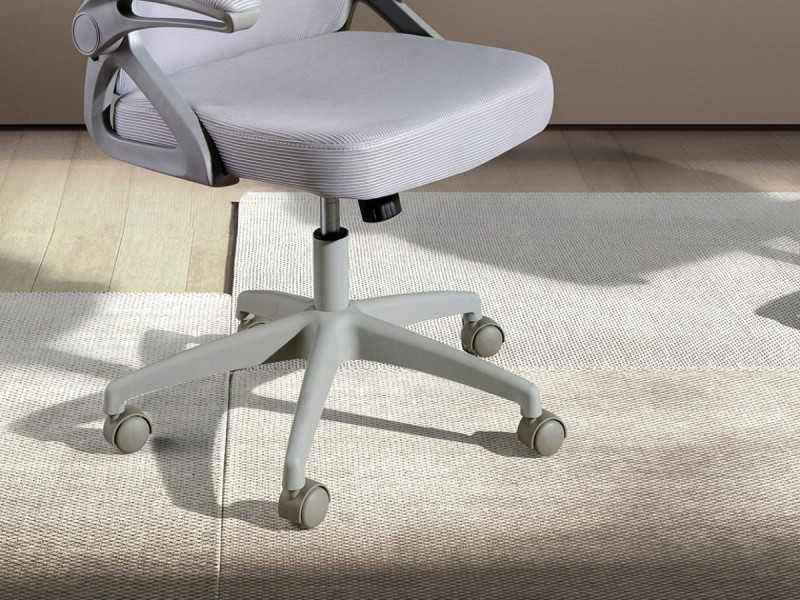 Chaise de bureau pivotante tapissé de tissu respirant - TIERMES