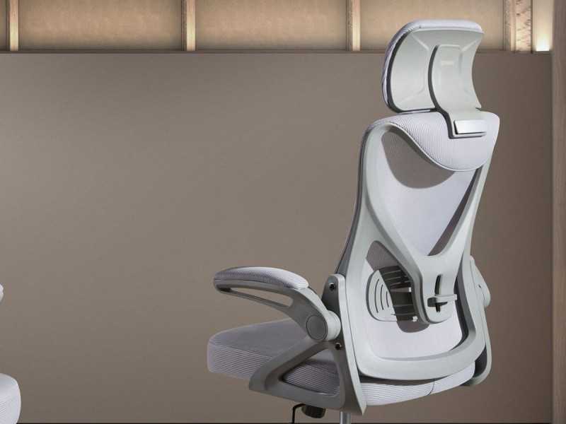 Sillón de oficina giratoria tapizada en tela transpirable - TIERMES