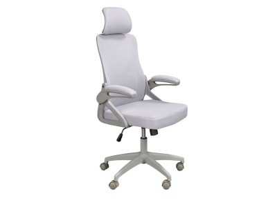 Swivel office chair upholstered in breathable fabric - TIERMES