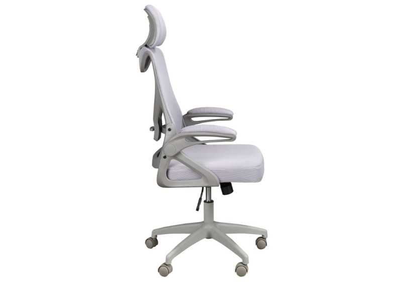 Swivel office chair upholstered in breathable fabric - TIERMES