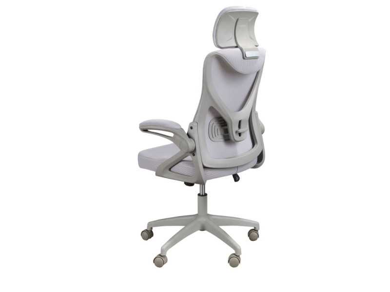 Swivel office chair upholstered in breathable fabric - TIERMES