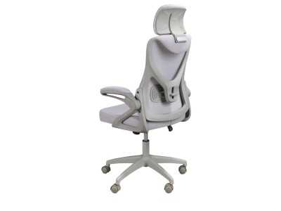 Swivel office chair upholstered in breathable fabric - TIERMES
