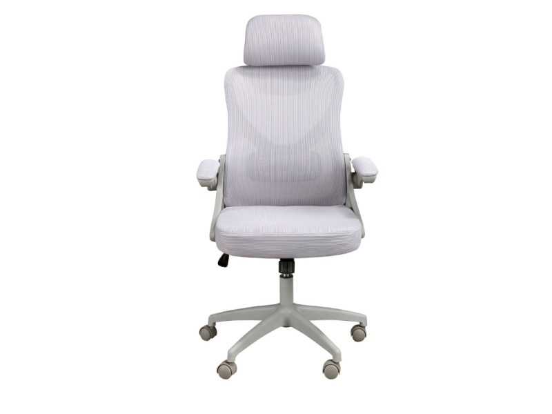 Swivel office chair upholstered in breathable fabric - TIERMES