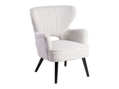 Wingback chair upholstered in mottled fabric - ASHLAND Wingback chair upholstered in mottled fabric - ASHLAND