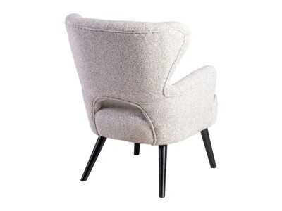 Wingback chair upholstered in mottled fabric - ASHLAND Wingback chair upholstered in mottled fabric - ASHLAND
