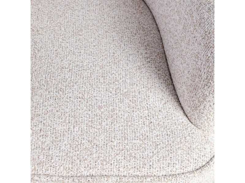 Wingback chair upholstered in mottled fabric - ASHLAND