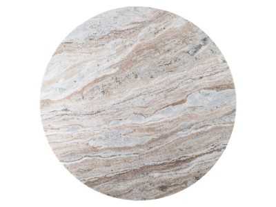 Round, fixed dining table with marble top - ADRIEN Round, fixed dining table with marble top - ADRIEN