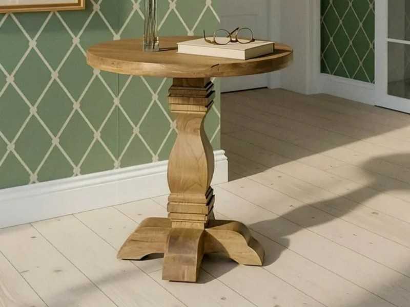 Solid wood side table - AKLINA