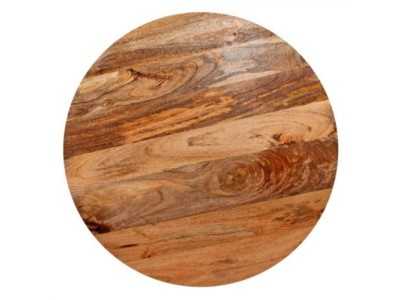 Table à manger ronde fixe en bois massif - AKLINA L Table à manger ronde fixe en bois massif - AKLINA L