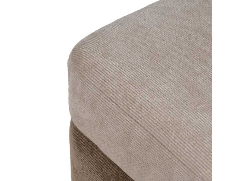Designer pouf upholstered in two colors - DÚO