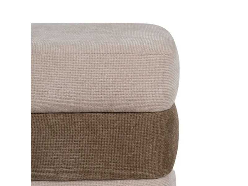 Pouf design tapissé en deux coloris - DÚO