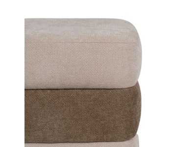 Pouf design tapissé en deux coloris - DÚO