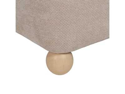 Pouf de diseño tapizado en dos colores - DÚO