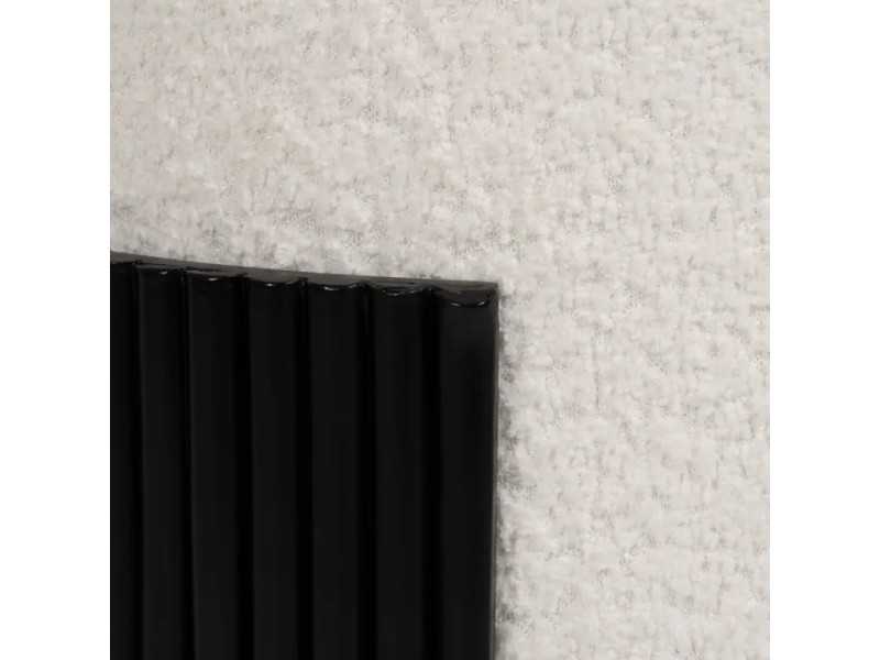 Pouf redondo de diseño tapizado en tela chenilla blanco - ROTONDITÁ B