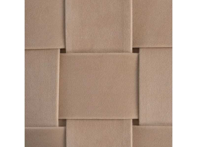 Ensemble de 2 poufs carrés tapissé de tissu velours - PIAZZE