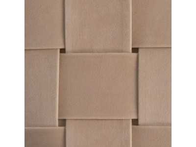 Ensemble de 2 poufs carrés tapissé de tissu velours - PIAZZE