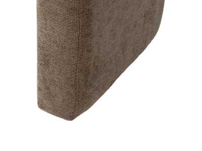 Set of stool with two taupe upholstered poufs - BENT TAUPE
