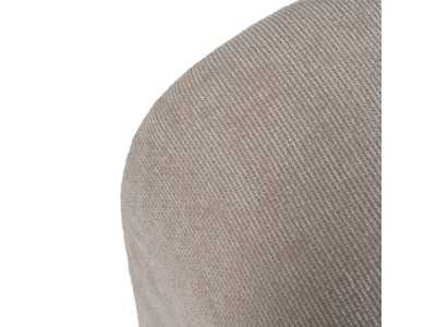 Conjunto de banqueta con 2 pouf tapizados en color beige - BENT BEIGE