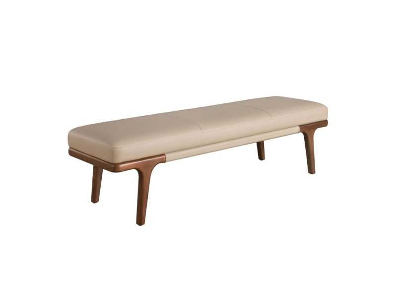 Banc design moderne recouvert de cuir synthétique - CAVA