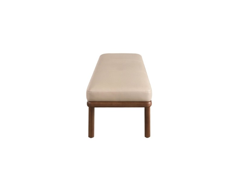 Modern design bench upholstered in synthetic leather - CAVA