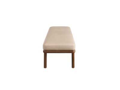 Modern design bench upholstered in synthetic leather - CAVA