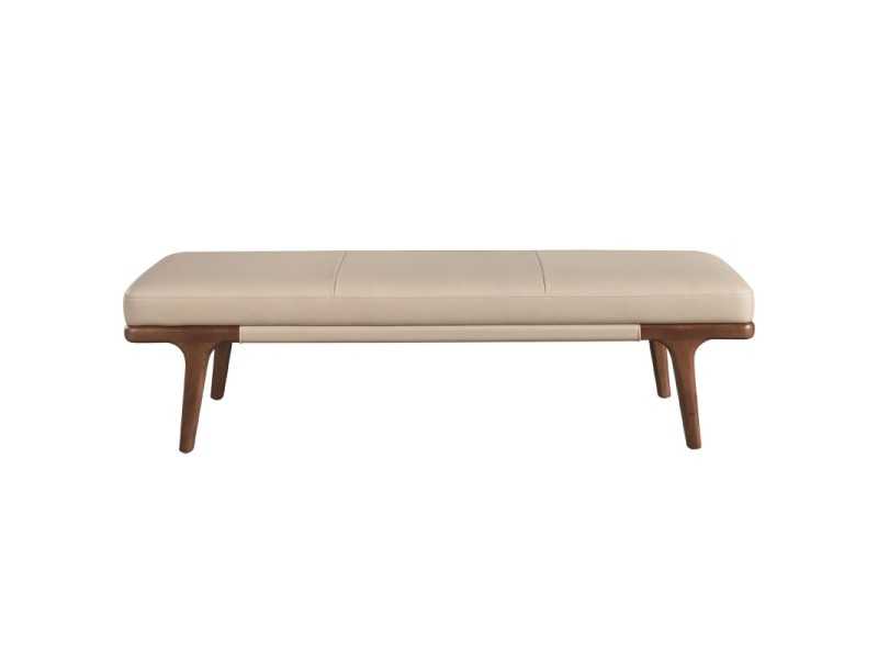 Banc design moderne recouvert de cuir synthétique - CAVA