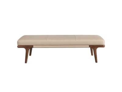 Banc design moderne recouvert de cuir synthétique - CAVA