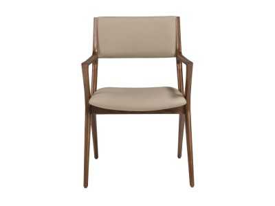 Modern design chair upholstered in synthetic leather - DINA