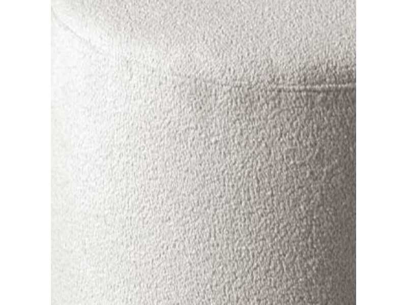 Modern design pouf with wooden base and upholstery - ALFA