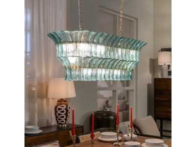 Oval crystal ceiling lamp - SHANGHAI B