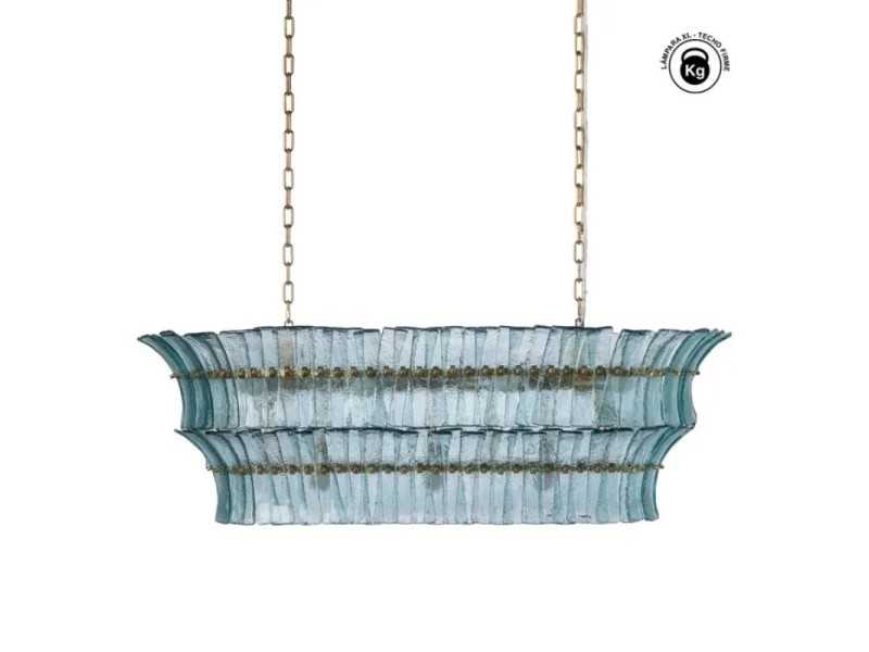 Oval crystal ceiling lamp - SHANGHAI B