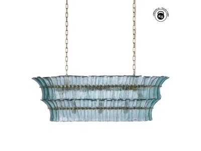 Oval crystal ceiling lamp - SHANGHAI B